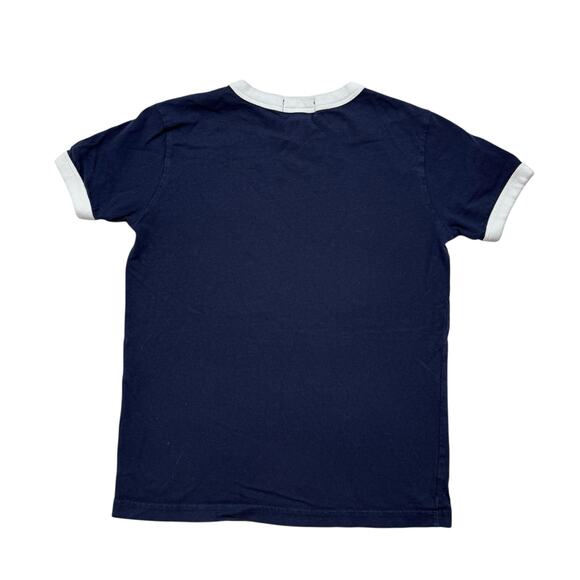 POLO RALPH LAUREN Blue & White Tee Size 6 Kids 100% Cotton Pony Logo - Picture 2 of 4